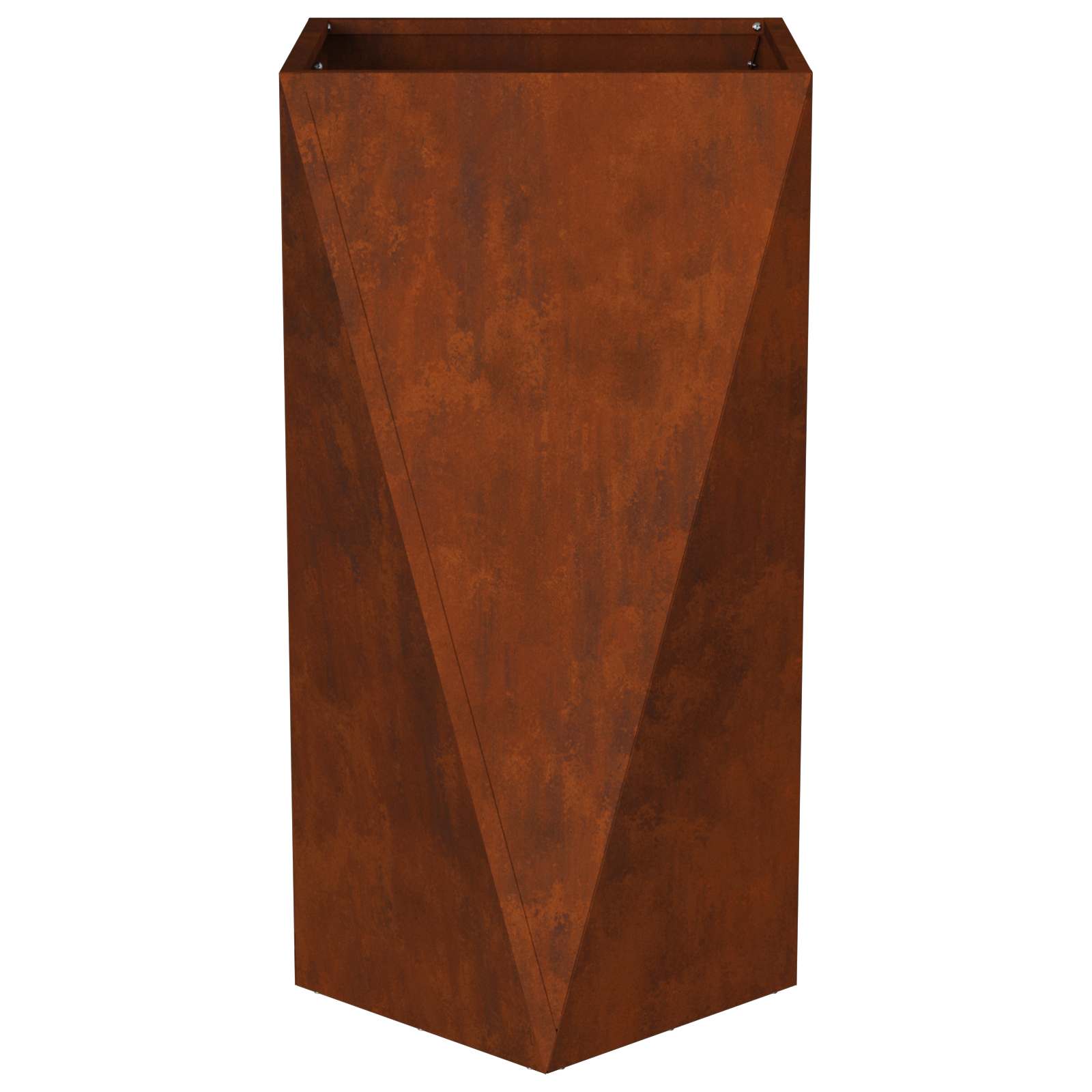 Γλάστρα Σκ rusty 40 x 40 x 75 cm Ατσάλι Σκληρυθέν στον Αέρα - Pakobazaar