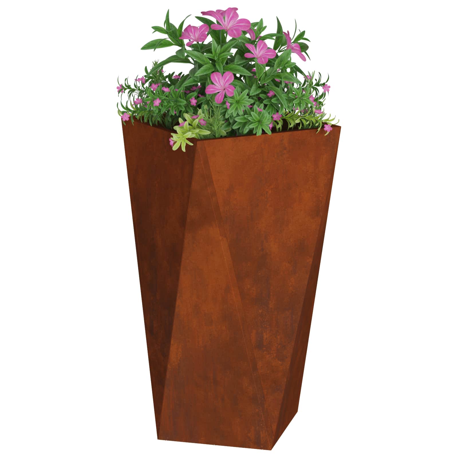 Γλάστρα Σκ rusty 40 x 40 x 75 cm Ατσάλι Σκληρυθέν στον Αέρα - Pakobazaar