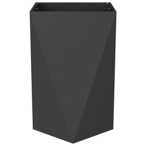 Γλάστρα Μαύρο 50 x 50 x 75 cm Ατσάλι
