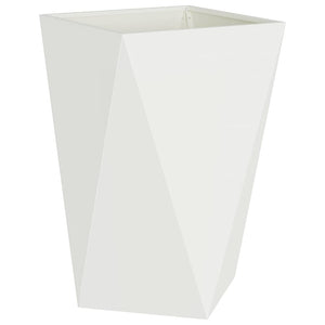 Γλάστρα 2 τμχ. Λευκό 50 x 50 x 75 cm Ατσάλι