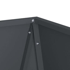 Γλάστρα Ανθρακί 50 x 50 x 75 cm Ατσάλι