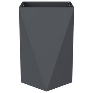 Γλάστρα Ανθρακί 50 x 50 x 75 cm Ατσάλι