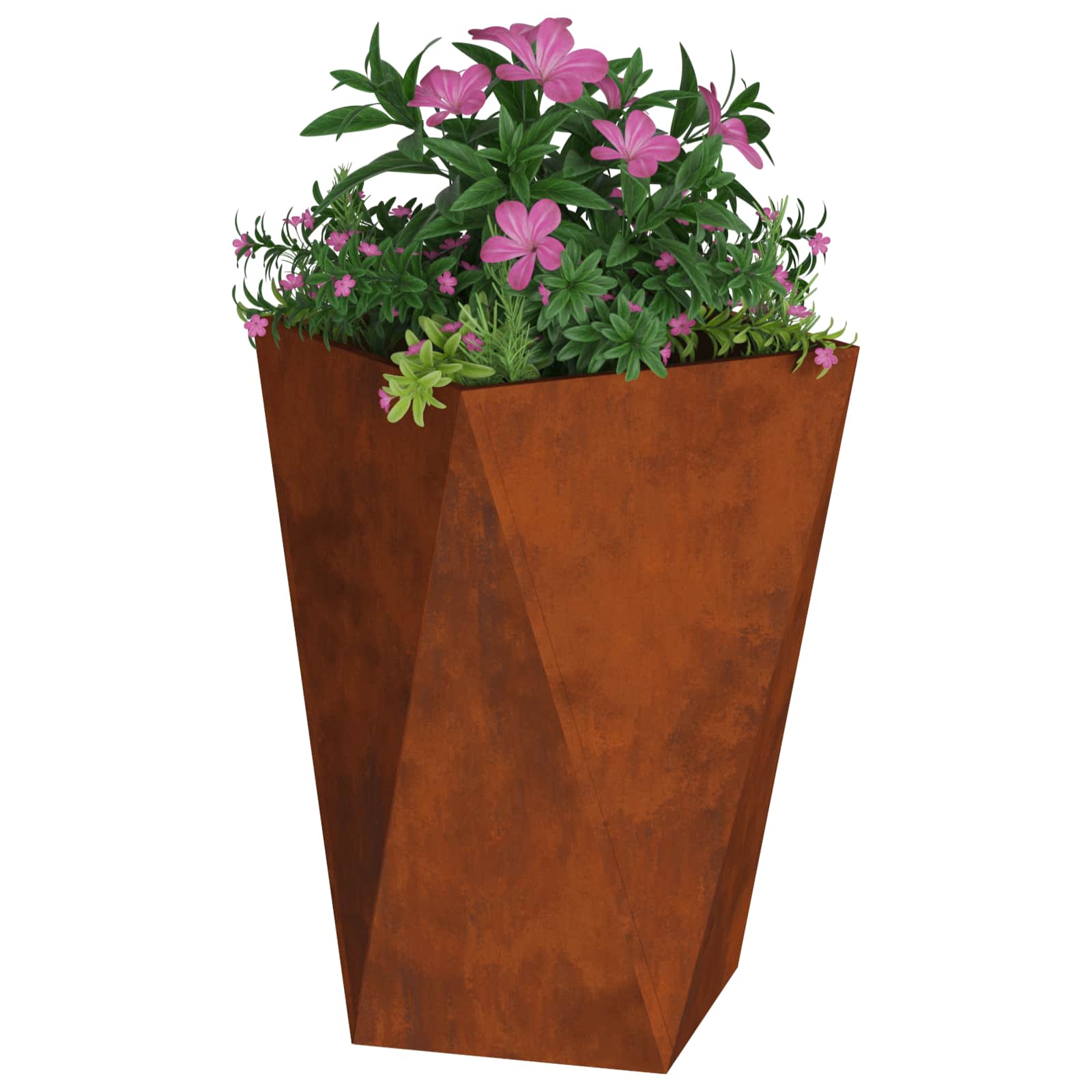 Γλάστρα Σκ rusty 50 x 50 x 75 cm Ατσάλι Σκληρυθέν στον Αέρα