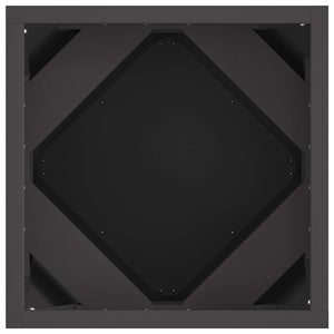 Γλάστρα 2 τμχ. Μαύρο 30 x 30 x 30 cm Ατσάλι