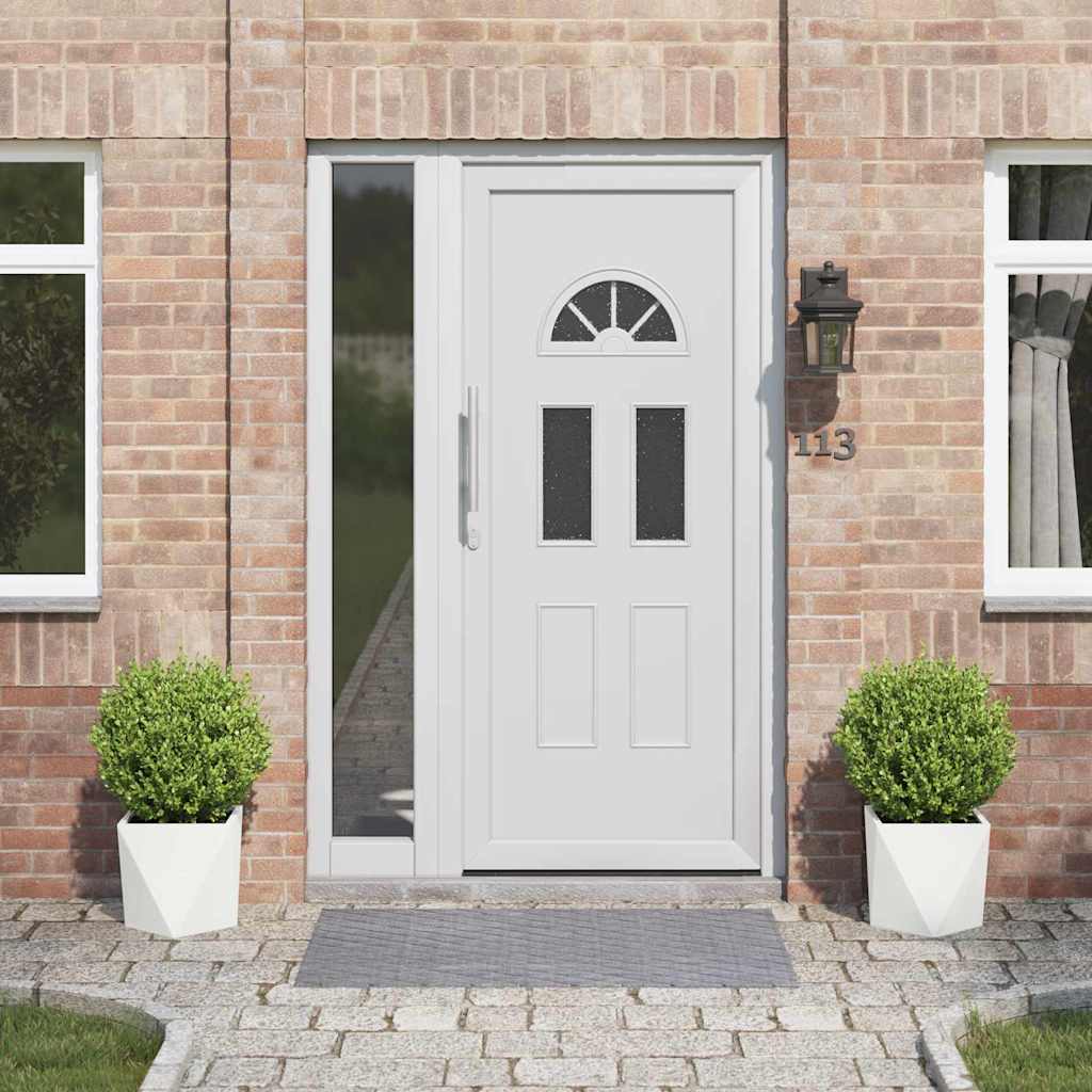 Γλάστρα 2 pcs Λευκό 30 x 30 x 30 cm Ατσάλι