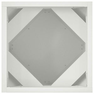 Γλάστρα 2 τμχ. Λευκό 30 x 30 x 30 cm Ατσάλι