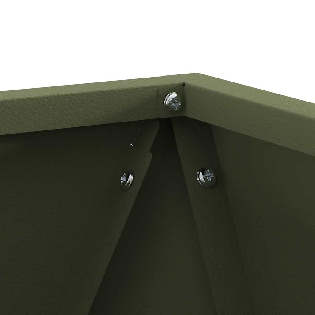 Γλάστρα Ελιά Πράσινη 30 x 30 x 30 cm Ατσάλι