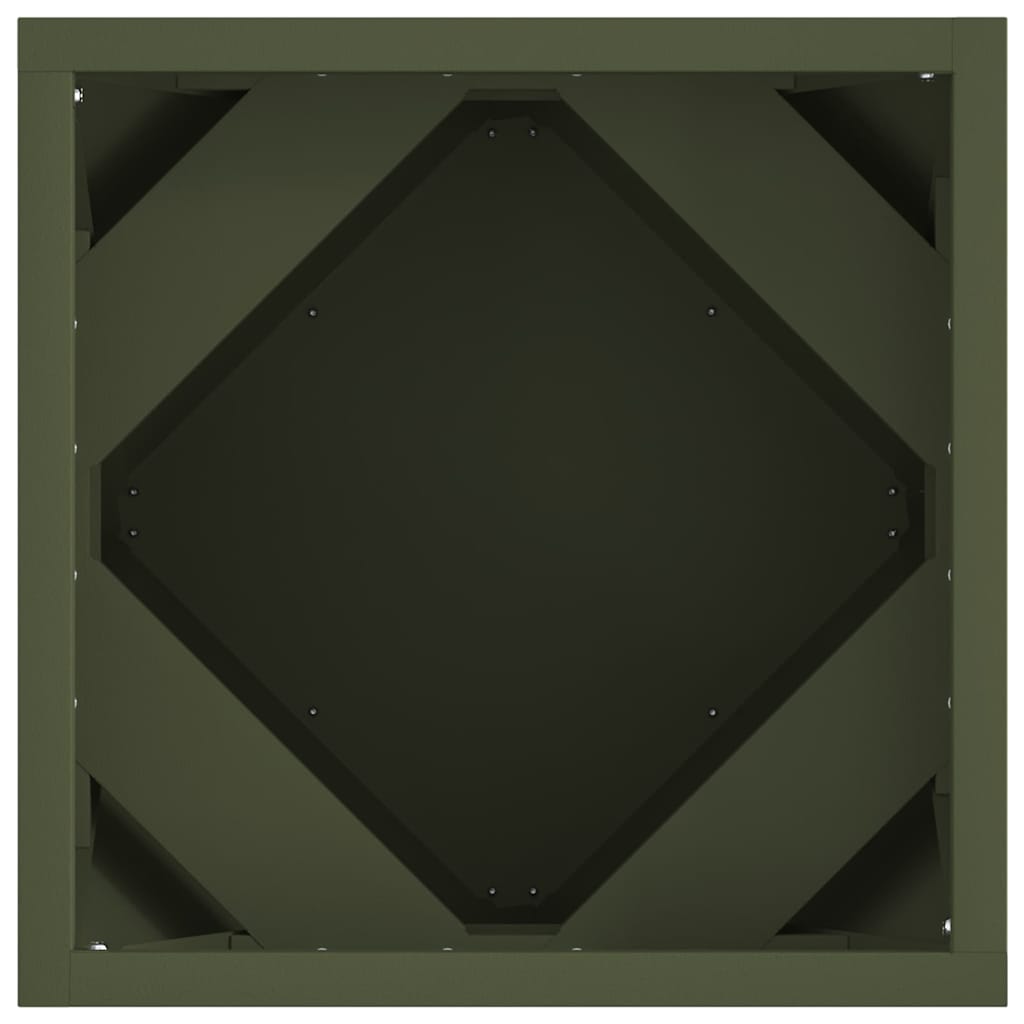 Γλάστρα Ελιά Πράσινη 30 x 30 x 30 cm Ατσάλι