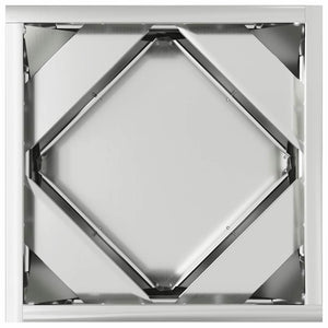 Γλάστρα Ασημί 30 x 30 x 30 cm Επικαλυμμένος Χάλυβας