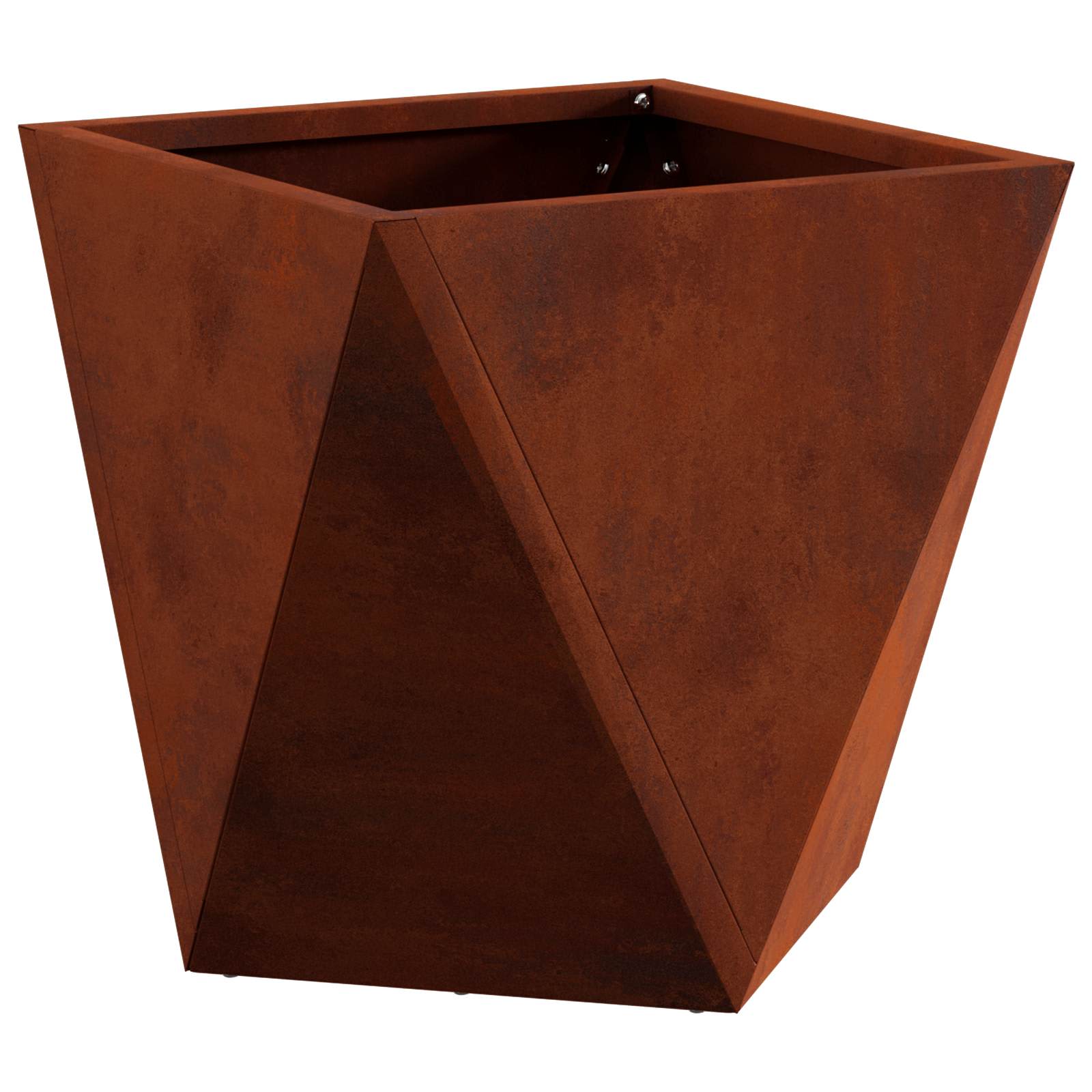Γλάστρα Σκ rusty 30 x 30 x 30 cm Ατσάλι Σκληρυθέν στον Αέρα