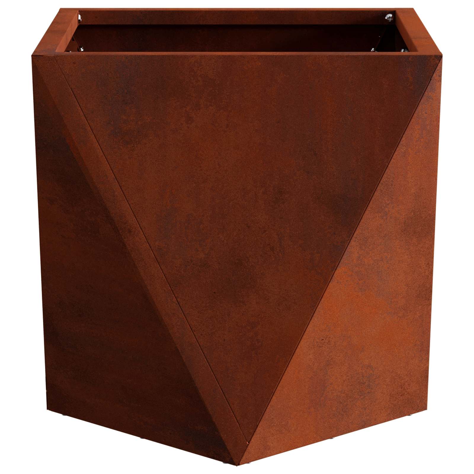Γλάστρα Σκ rusty 30 x 30 x 30 cm Ατσάλι Σκληρυθέν στον Αέρα