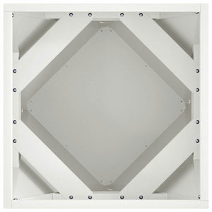 Γλάστρα Λευκό 40 x 40 x 40 cm Ατσάλι