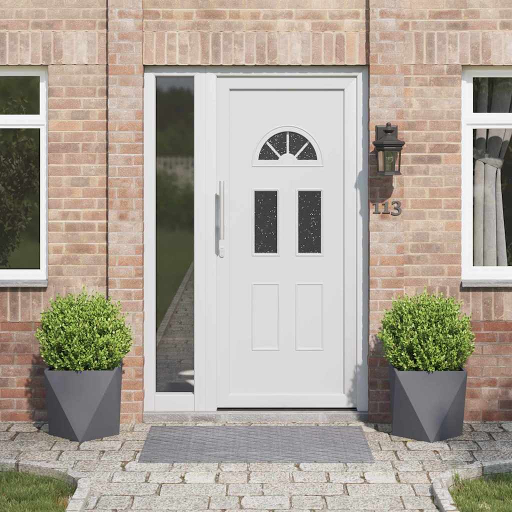 Γλάστρα 2 pcs Ανθρακί 40 x 40 x 40 cm Ατσάλι