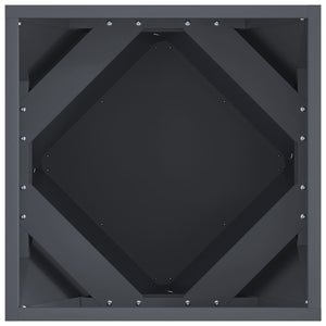 Γλάστρα 2 τμχ. Ανθρακί 40 x 40 x 40 cm Ατσάλι