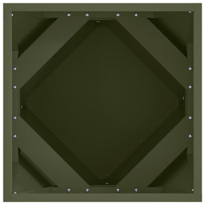 Γλάστρα 2 τμχ. Ελιά Πράσινη 40 x 40 x 40 cm Ατσάλι