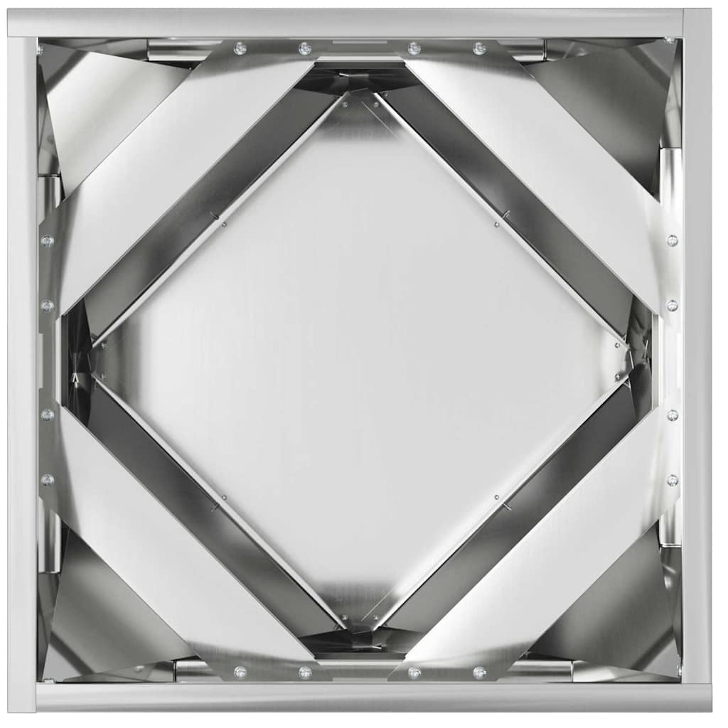 Γλάστρα Ασημί 40 x 40 x 40 cm Επικαλυμμένος Χάλυβας