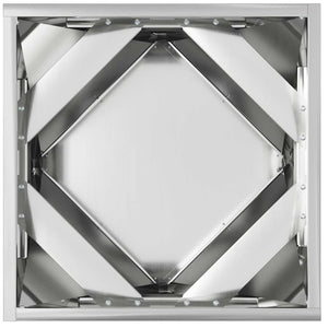 Γλάστρα 2 τμχ. Ασημί 40 x 40 x 40 cm Επικαλυμμένος Χάλυβας