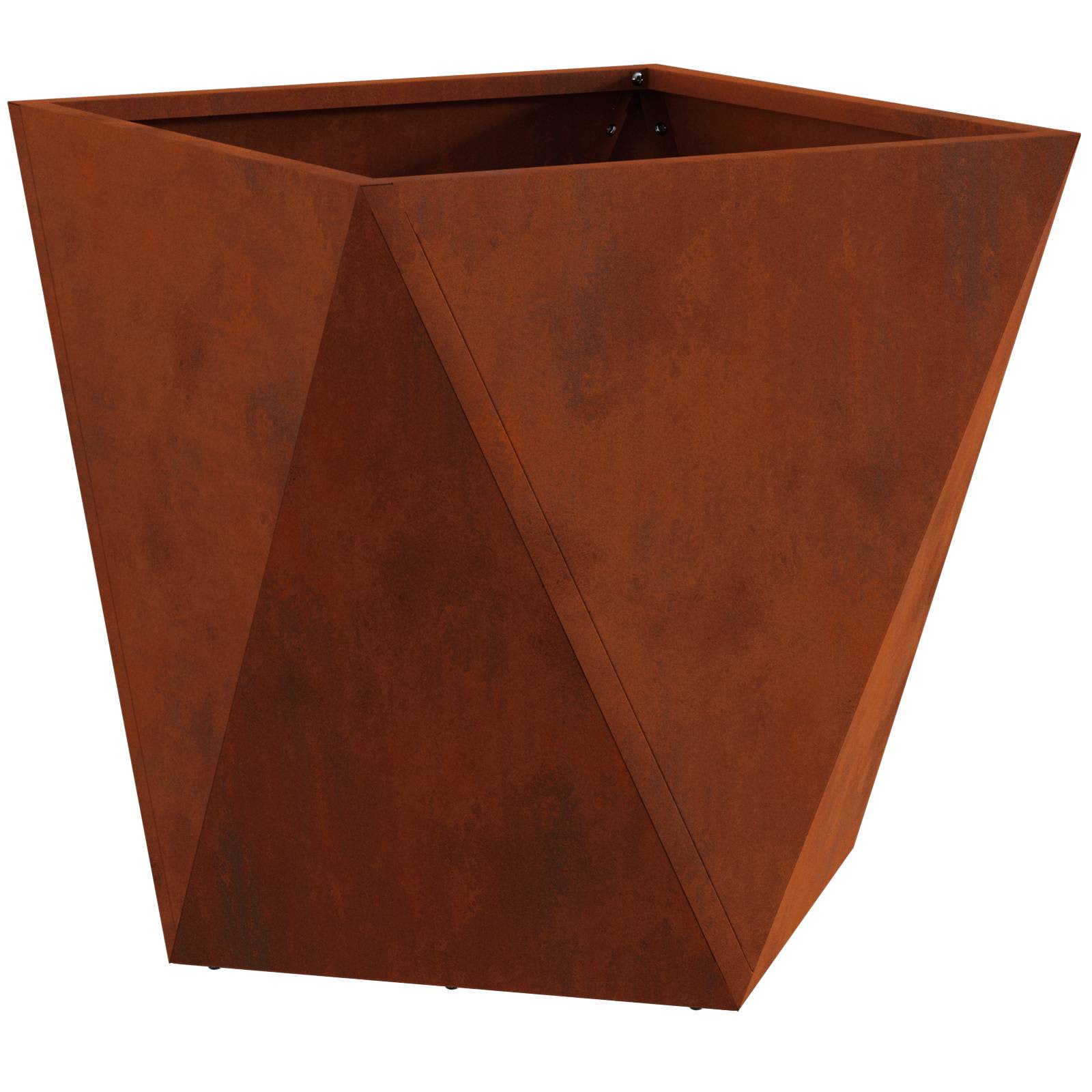 Γλάστρα Σκ rusty 40 x 40 x 40 cm Ατσάλι Σκληρυθέν στον Αέρα