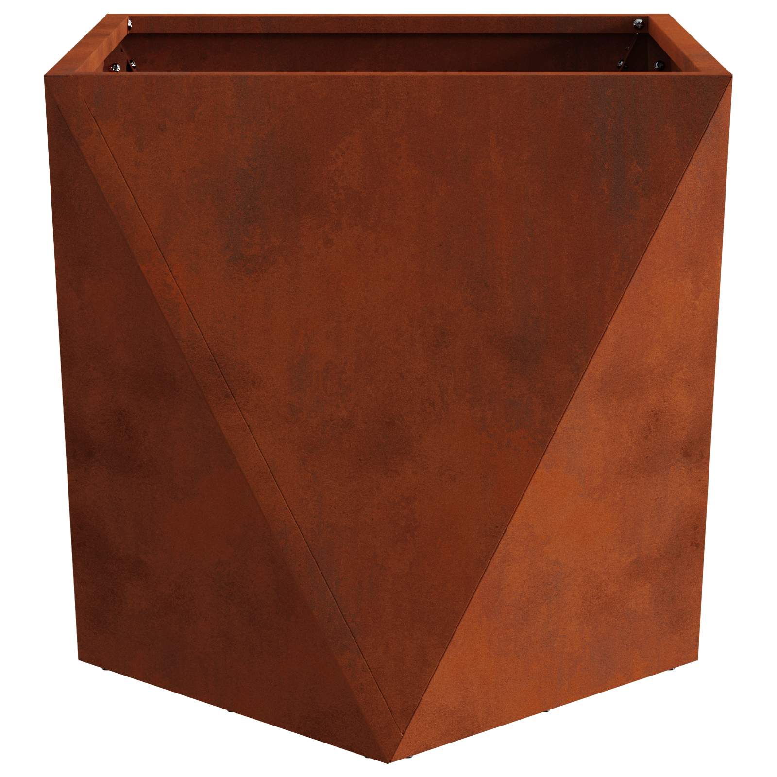Γλάστρα Σκ rusty 40 x 40 x 40 cm Ατσάλι Σκληρυθέν στον Αέρα