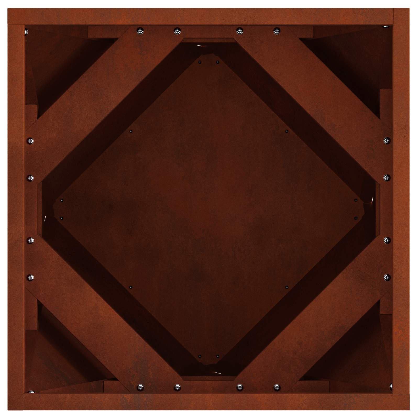 Γλάστρα Σκ rusty 40 x 40 x 40 cm Ατσάλι Σκληρυθέν στον Αέρα