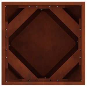 Γλάστρα Σκ rusty 40 x 40 x 40 cm Ατσάλι Σκληρυθέν στον Αέρα
