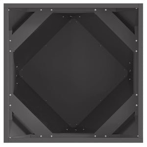 Γλάστρα 2 τμχ. Μαύρο 50 x 50 x 50 cm Ατσάλι