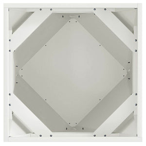 Γλάστρα 2 τμχ. Λευκό 50 x 50 x 50 cm Ατσάλι