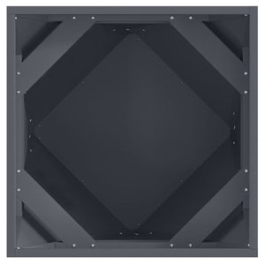 Γλάστρα Ανθρακί 50 x 50 x 50 cm Ατσάλι