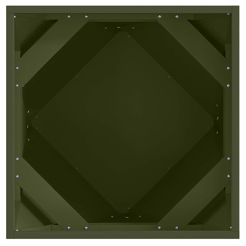 Γλάστρα Ελιά Πράσινη 50 x 50 x 50 cm Ατσάλι