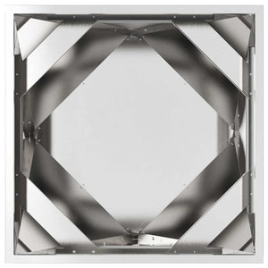 Γλάστρα 2 τμχ. Ασημί 50 x 50 x 50 cm Ανοξείδωτο ατσάλι