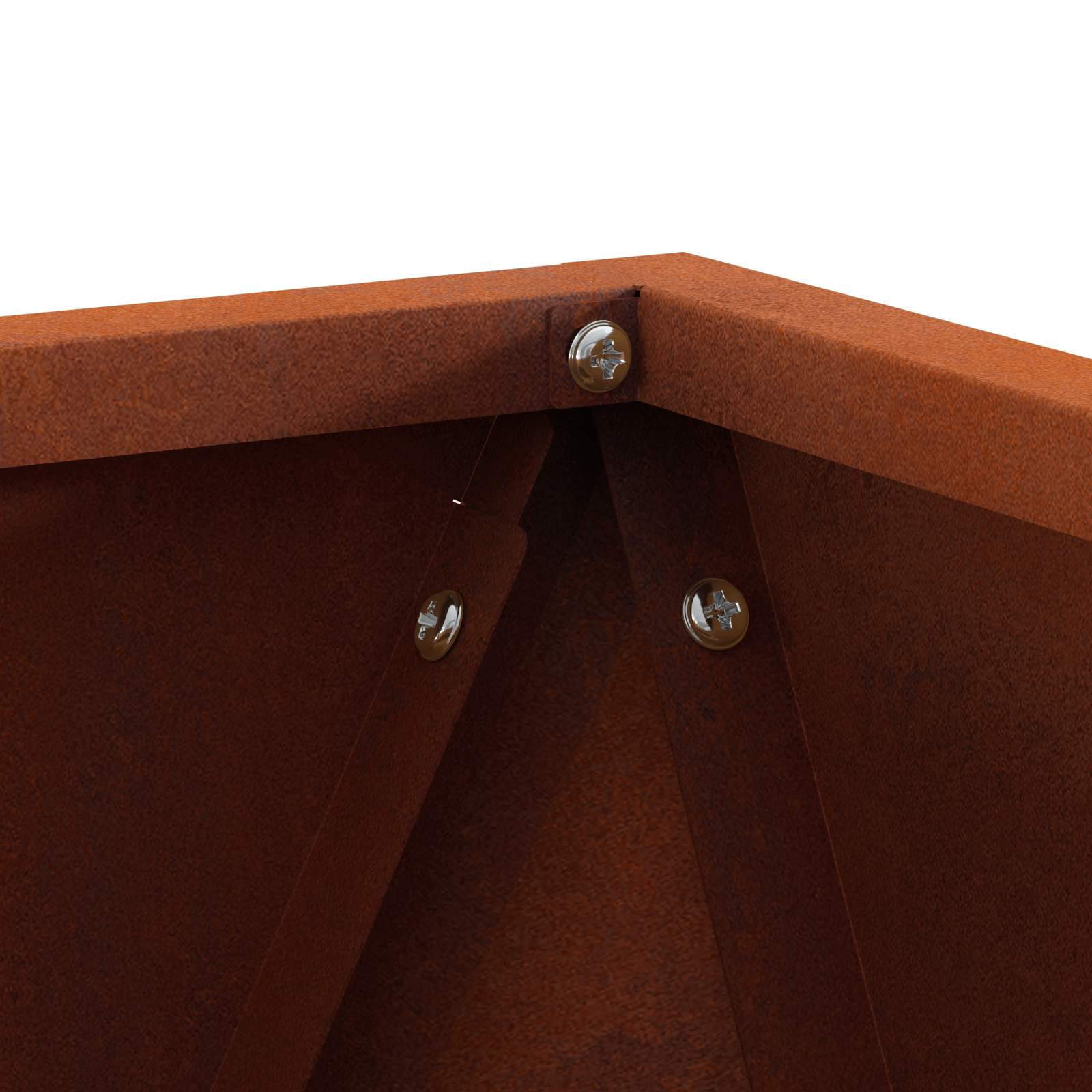 Γλάστρα Σκ rusty 50 x 50 x 50 cm Ατσάλι Σκληρυθέν στον Αέρα