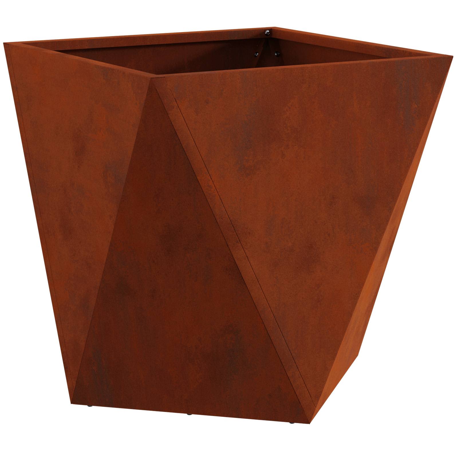 Γλάστρα Σκ rusty 50 x 50 x 50 cm Ατσάλι Σκληρυθέν στον Αέρα