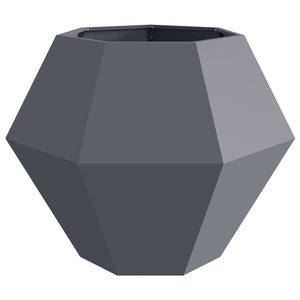 Γλάστρα Ανθρακί 100 x 100 x 80 εκ Ατσάλι