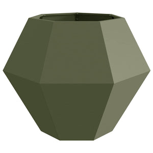 Γλάστρα Λαδί 100 x 100 x 80 εκ Ατσάλι
