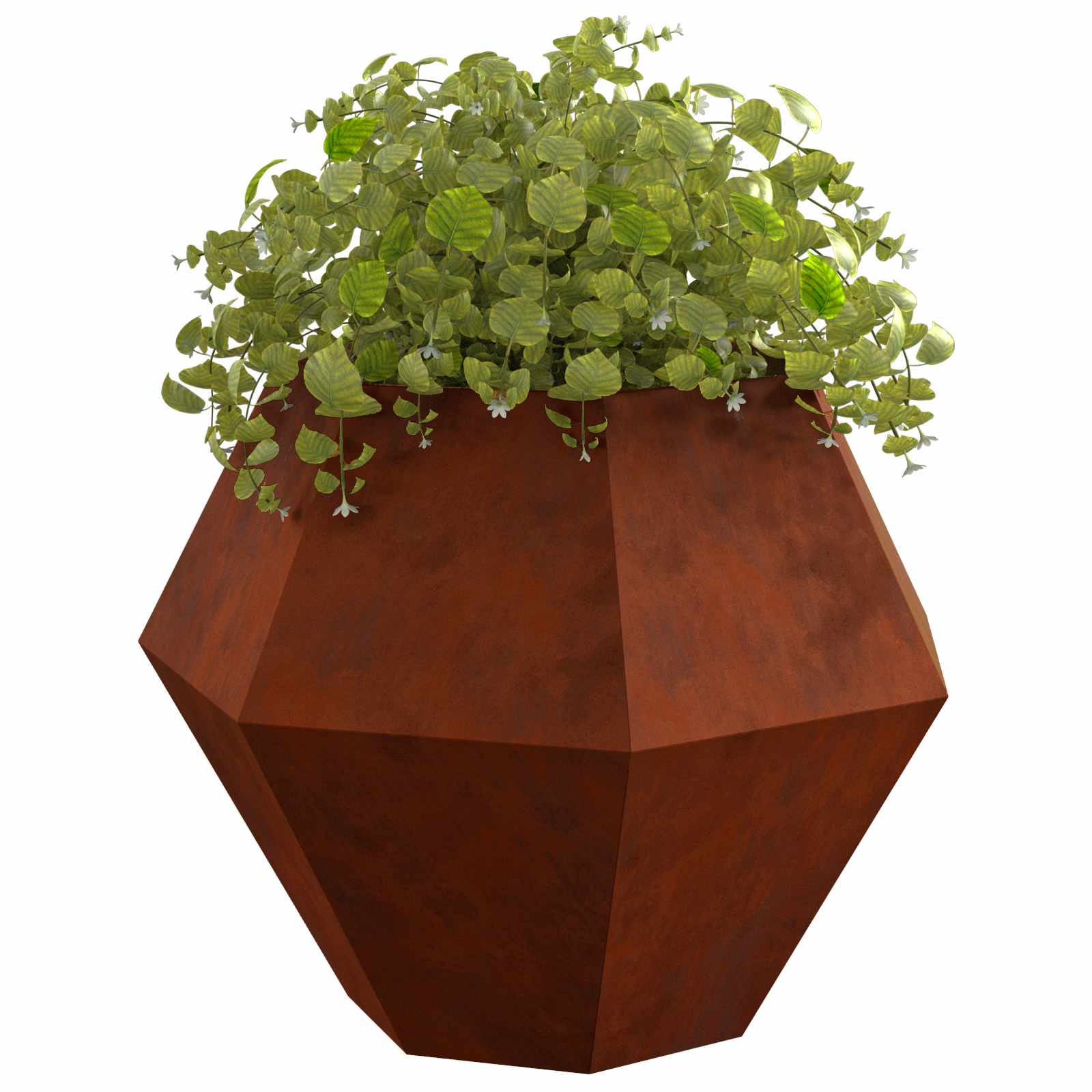Γλάστρα Σκ rusty 100 x 100 x 80 εκ Ατσάλι Σκληρυθέν στον Αέρα