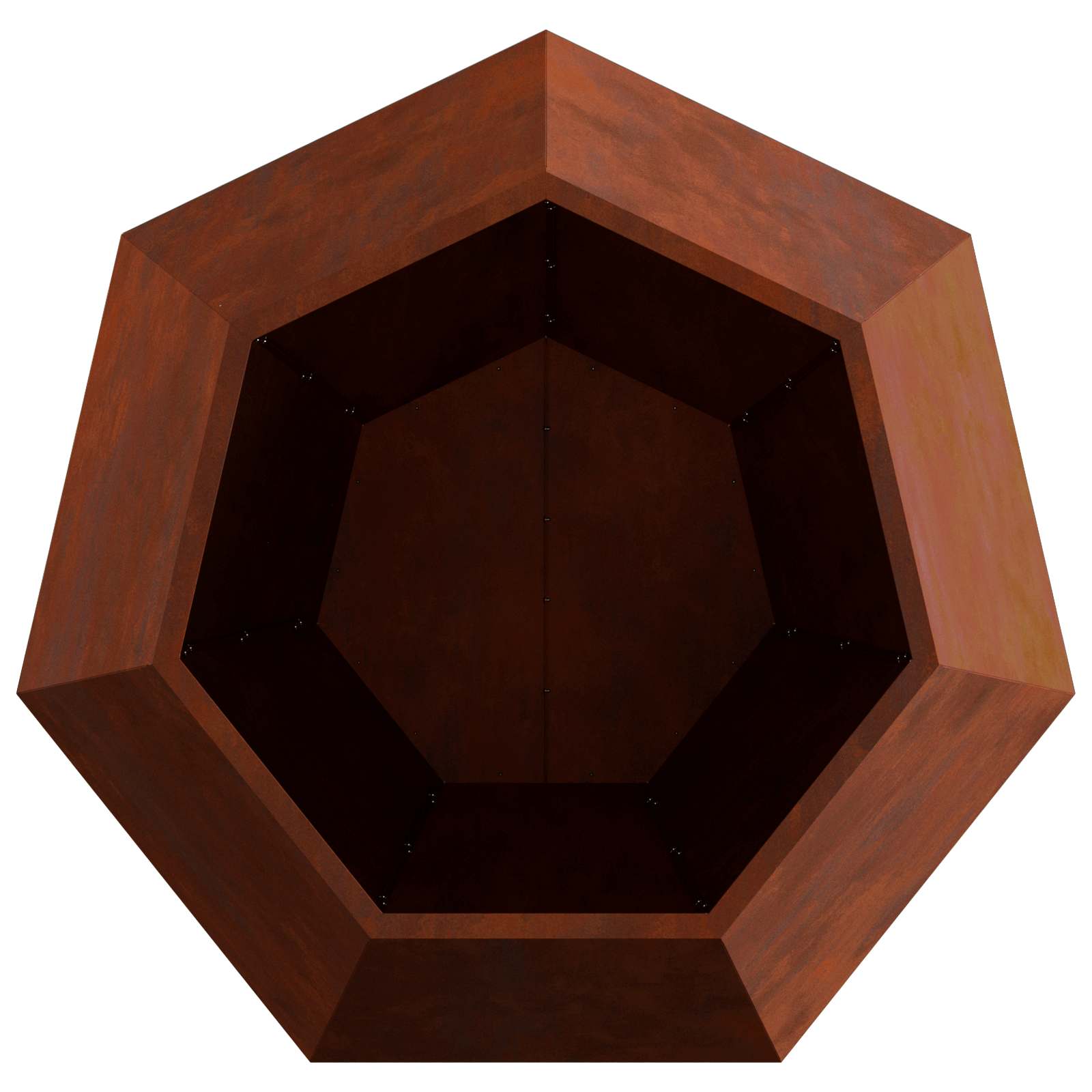 Γλάστρα Σκ rusty 100 x 100 x 80 εκ Ατσάλι Σκληρυθέν στον Αέρα