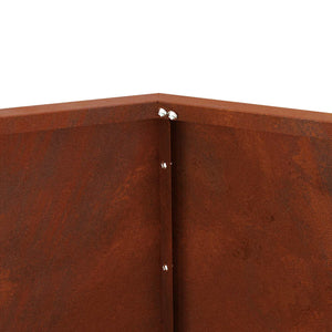 Γλάστρα 2 τμχ. Σκ rusty 100 x 100 x 80 εκ