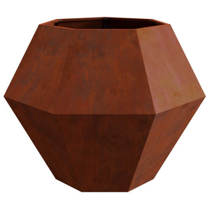 Γλάστρα 2 τμχ. Σκ rusty 100 x 100 x 80 εκ