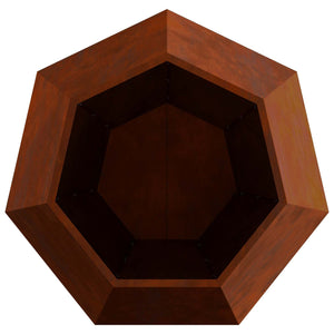 Γλάστρα 2 τμχ. Σκ rusty 100 x 100 x 80 εκ