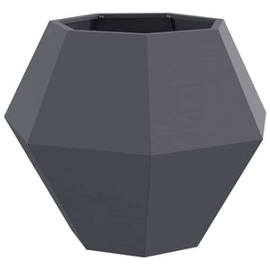Γλάστρα 2 pcs Ανθρακί 75 x 75 x 60 εκ Ατσάλι - Pakobazaar