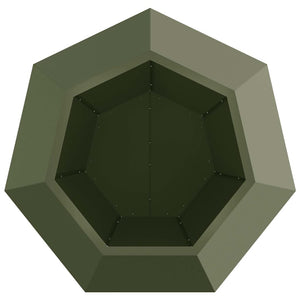 Γλάστρα Λαδί 75 x 75 x 60 εκ Ατσάλι