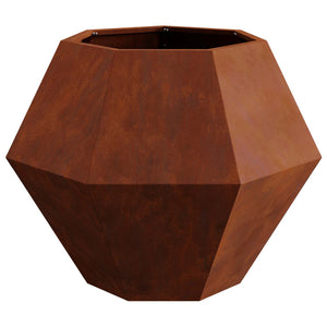 Γλάστρα 2 τμχ. Σκ rusty 75 x 75 x 60 εκ