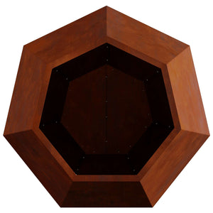 Γλάστρα 2 τμχ. Σκ rusty 75 x 75 x 60 εκ