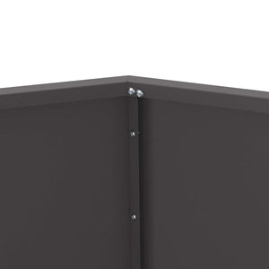 Γλάστρα Μαύρο 50 x 50 x 40 cm Ατσάλι