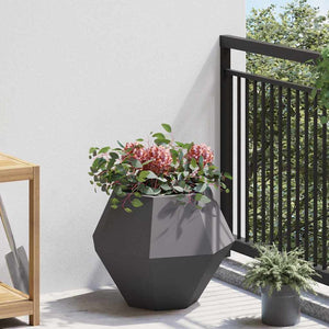 Γλάστρα 2 pcs Μαύρο 50 x 50 x 40 cm Ατσάλι - Pakobazaar