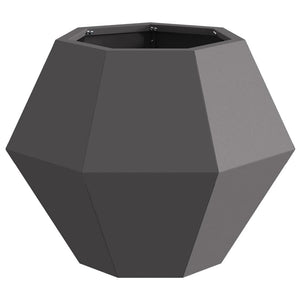 Γλάστρα 2 pcs Μαύρο 50 x 50 x 40 cm Ατσάλι - Pakobazaar