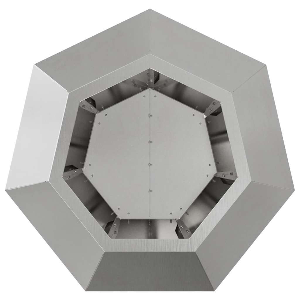 Γλάστρα 2 τμχ. Ασημί 50 x 50 x 40 cm Ανοξείδωτο ατσάλι