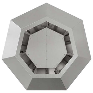 Γλάστρα 2 τμχ. Ασημί 50 x 50 x 40 cm Ανοξείδωτο Ατσάλι