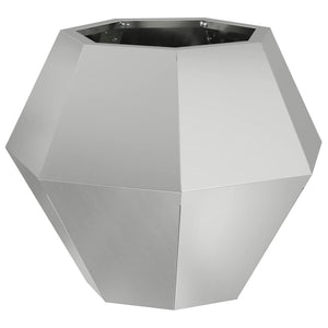 Γλάστρα 2 τμχ. Ασημί 50 x 50 x 40 cm Γαλβανισμένος Χάλυβας