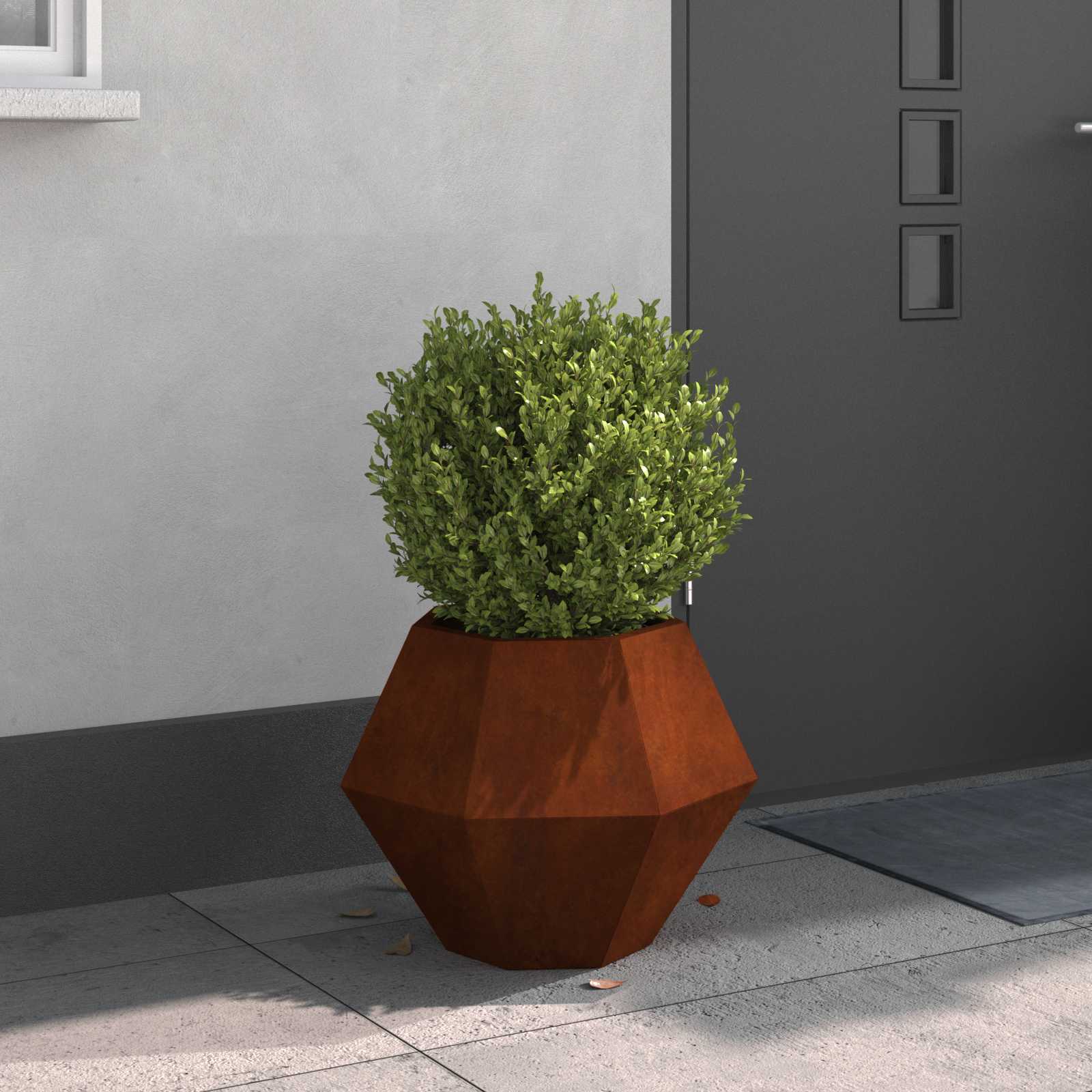 Γλάστρα Σκ rusty 50 x 50 x 40 cm Ατσάλι Σκληρυθέν στον Αέρα - Pakobazaar